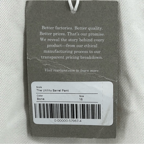 Everlane Women's White Pants - Picture 8 of 9